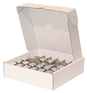 étui carton compact blanc avec fond-automatique Lci Packaging