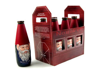 package de bière de noel packaging