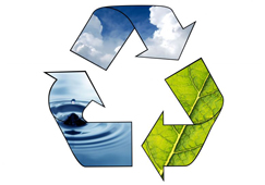 écologie cercle vertueux recyclage respect environnement emballage carton