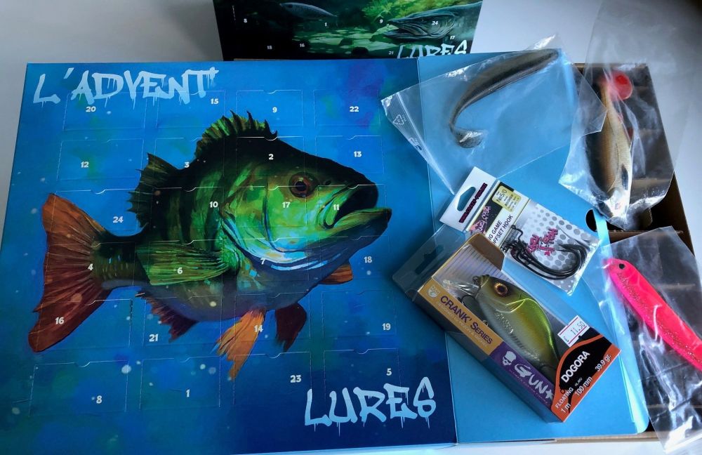 Calendrier De L'Avent Pêcheur 2025 - 24 Leurres Différents, Cadeau Noël Pour Pêcheurs Débutants Et Confirmés