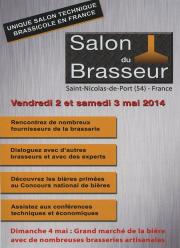 flyer recto Salon du Brasseur édition 2014 boisson bière pack bouteille cof